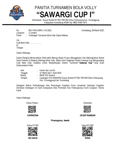 contoh surat undangan turnamen mobile legend
